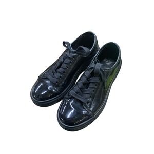 Dr. Martens‎ SPIN Black Patent Leather Low Top Lace Up Casual Women's Shoes SZ 7